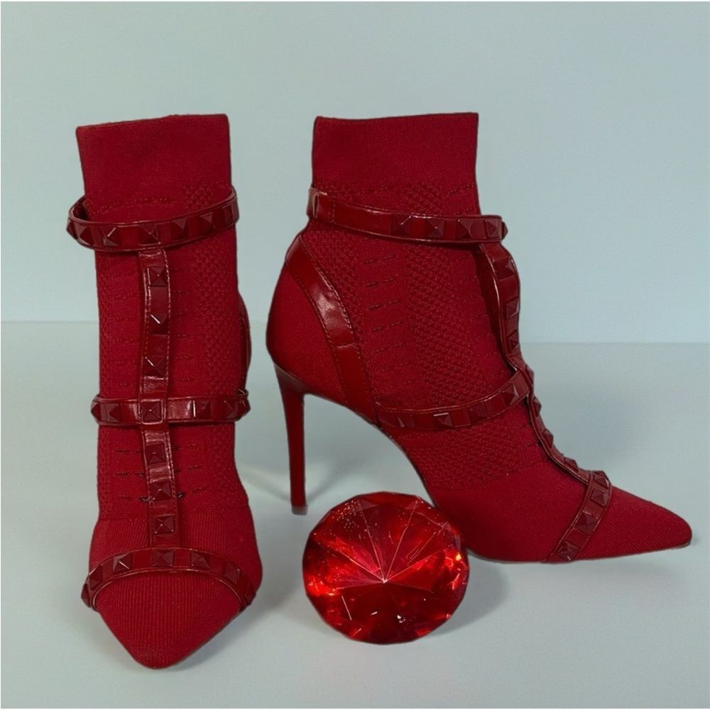 *Jessica Simpson Red Heeled Boots